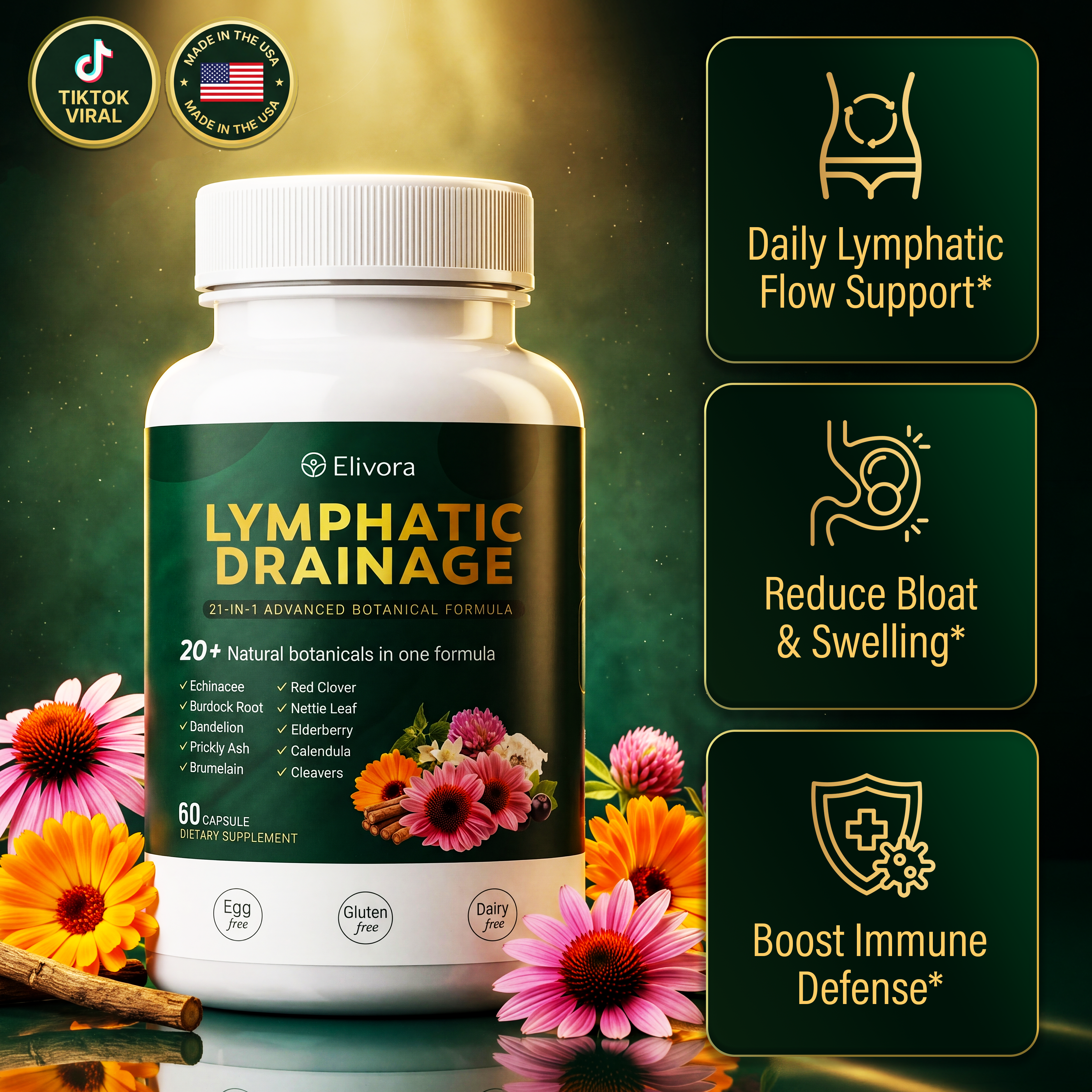 Elivora Lymphatic Drainage Capsules