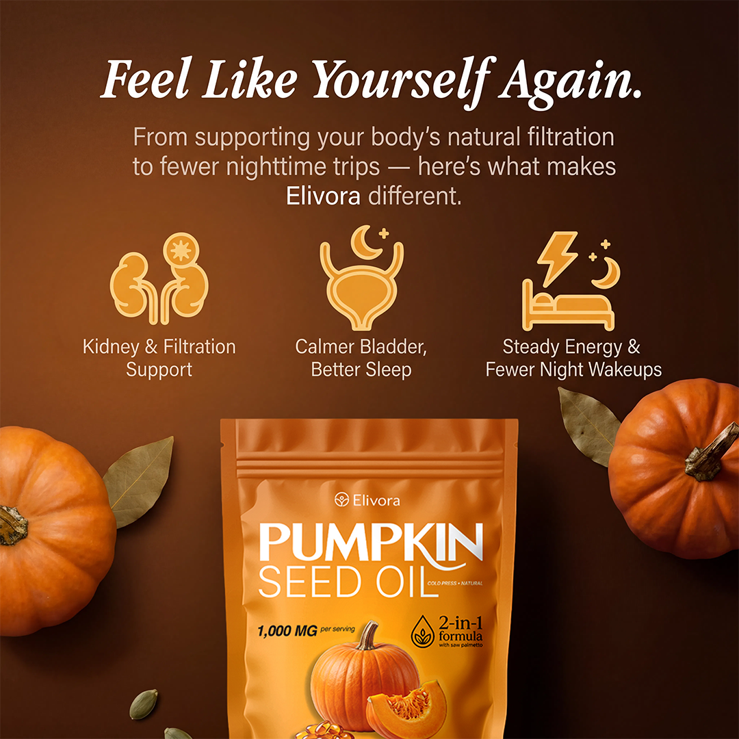 Elivora Pumpkin Seed Oil Softgels