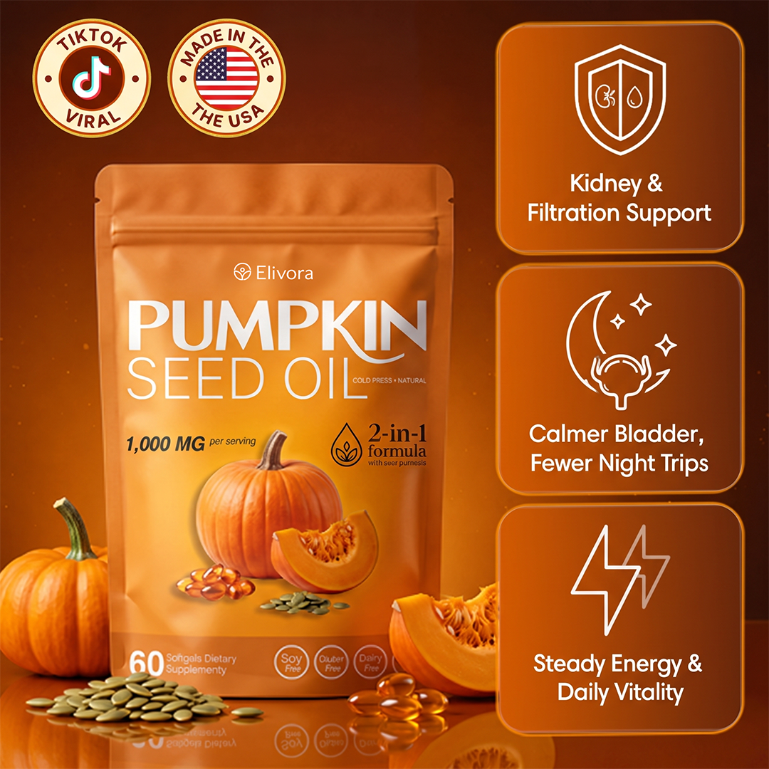Elivora Pumpkin Seed Oil Softgels